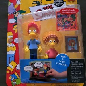 The Simpsons World of Springfield Rod & Todd Flanders Figure Set